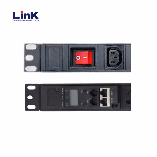 8way Customized IEC C13 Module Power Socket for PDU Socket Cabinets Eight-Position Aluminum Alloy Bar with C14 Power Cord