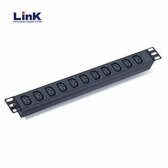 8way Customized IEC C13 Module Power Socket for PDU Socket Cabinets Eight-Position Aluminum Alloy Bar with C14 Power Cord