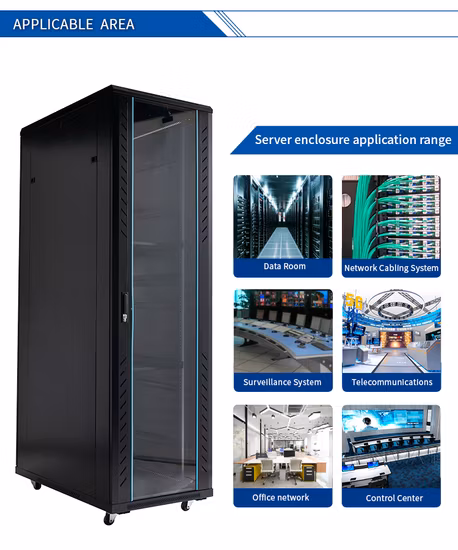 Floor Standing 18u 27u 42u 47u Data Center Server Network Cabinet Rack